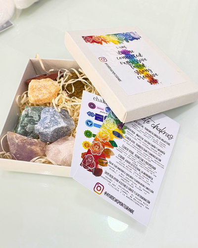 Kit 7 chakras piedras en bruto