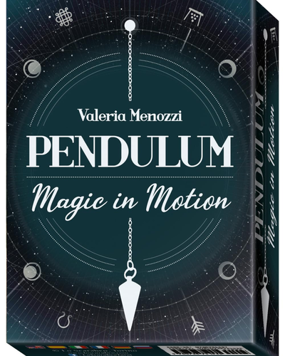 Kit de pendulo y tabla de radiestesia. Pendulum magic in motion. Ed Lo Scarabeo