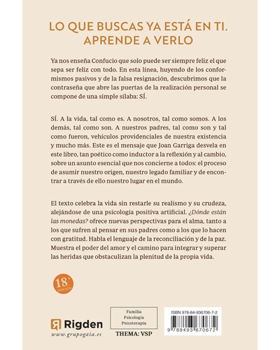 ¿Donde están las monedas?. Joan Garriga Bacardí. Ediciones Rigden