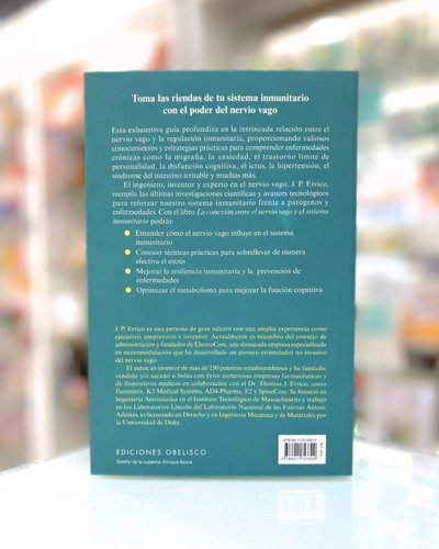 La conexión entre el nervio vago y el sistema inmunitario. J P Erico. Ediciones Obelisco.