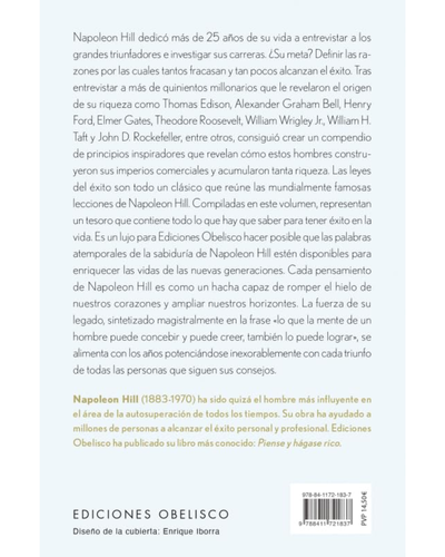 Las leyes del éxito. Napoleon Hill. Ediciones Obelisco.