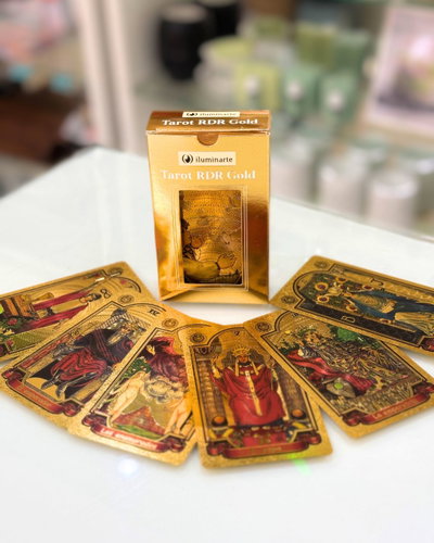 Tarot Rider waite Gold Foil Iluminarte. A prueba de agua.