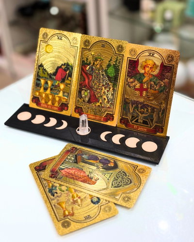 Portacartas de Tarot – Soporte para cartas negro y rosa