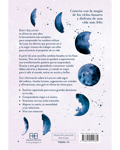 Vivir con la Luna. Arkano Books. Kirsty Gallagher