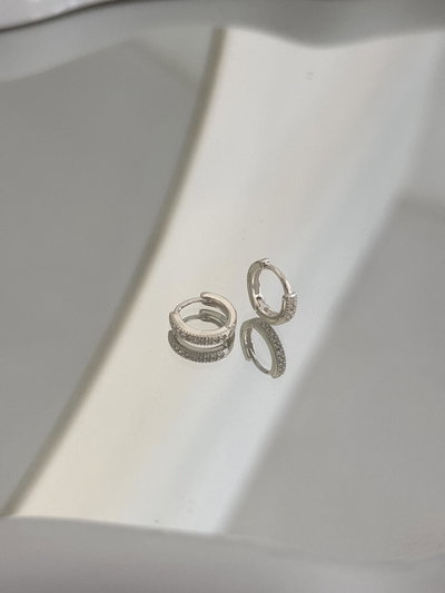 Aros Huggies Silver 10 mm