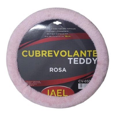 CUBRE VOLANTE TEDDY ROSA - IAEL