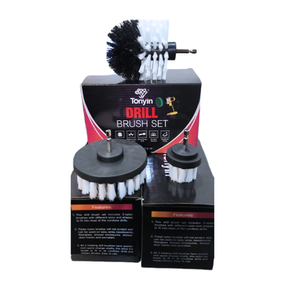 KIT 3 CEPILLOS TALADRO - TONYIN