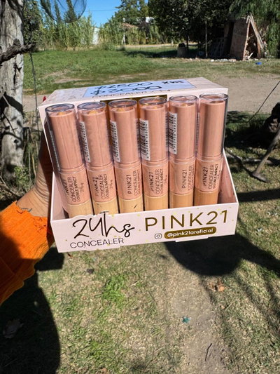 Corrector líquido+ barra pink21 
