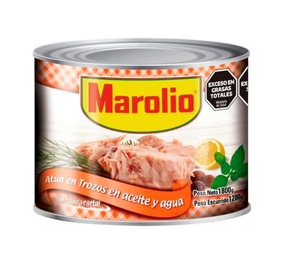 ATÚN EN TROZOS EN ACEITE MAROLIO 1.8 KG