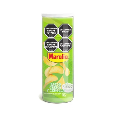 PAPAS FRITAS CREMA Y CEBOLLA MAROLIO 130 G