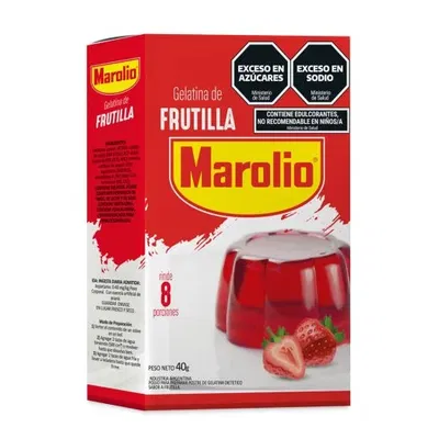 GELATINA FRUTILLA MAROLIO 40 G