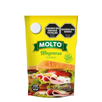 MAYONESA CLÁSICA MOLTO 482 G