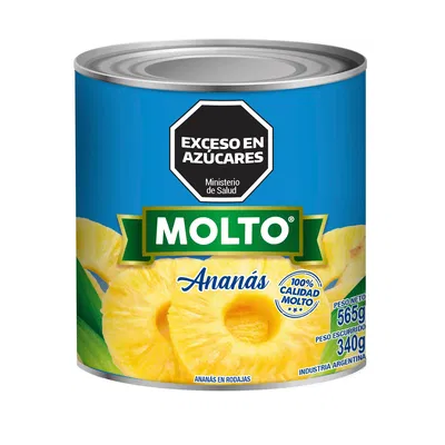 ANANA EN RODAJAS MOLTO 565 G