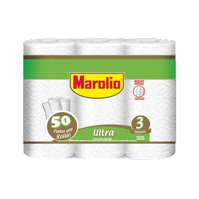 ROLLO DE COCINA ULTRA MAROLIO 3x50 U