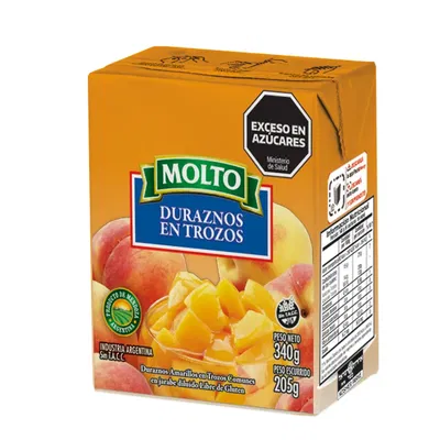 DURAZNO EN TROZOS MOLTO 340 G