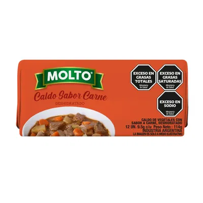 CALDO DESHIIDRATADO CARNE MOLTO 12 U