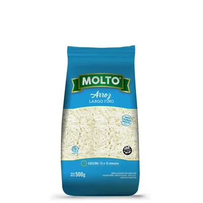 ARROZ LARGO FINO MOLTO 500 G