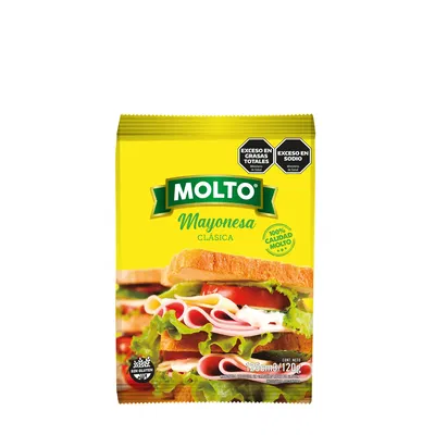 MAYONESA SACHET CLÁSICA MOLTO 120 G