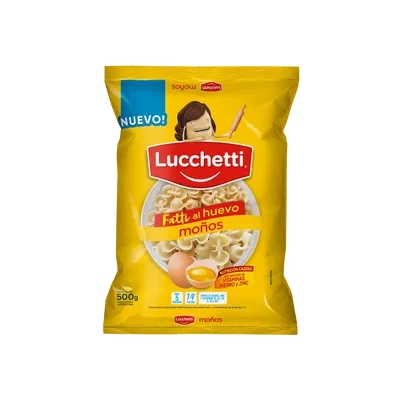 FIDEOS MOÑOS AL HUEVO LUCCHETTI 500 G