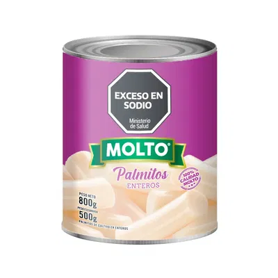 PALMITO ENTERO MOLTO 800 G