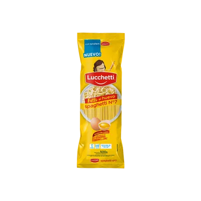 FIDEOS SPAGHETTI AL HUEVO LUCCHETTI 500 G