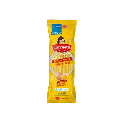 FIDEOS TALLARIN AL HUEVO LUCCHETTI 500 G
