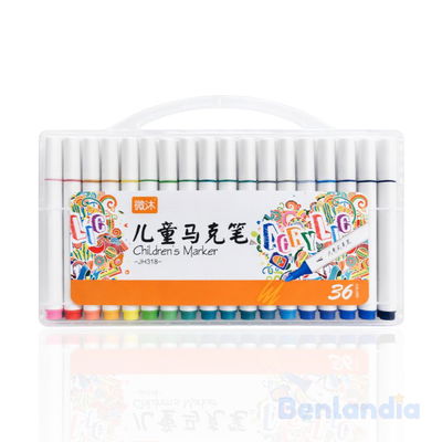 Set 36 Marcadores de Colores con Estuche Rígido – Súper Vibrantes