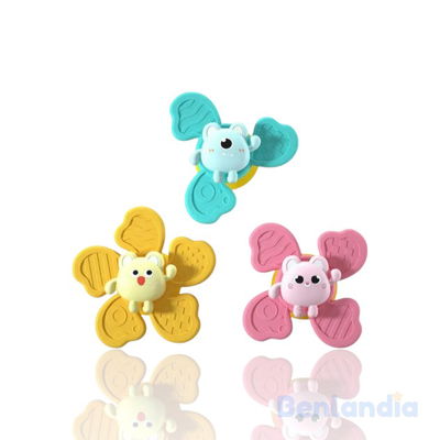 Juguete Sensorial Giratorio con Ventosa x3 para Bebés 