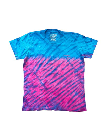 Remera Batik - Blue & Pink