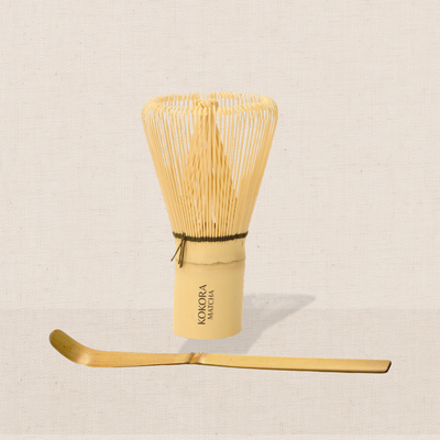 Chasen Batidor De Bambu + Chashaku Cuchara Para Té Matcha