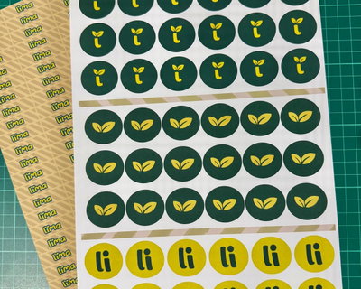 Plancha de stickers A4 - IDEAL EMPRENDEDOR - papel fotográfico autoadhesivo
