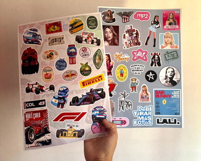 Plancha de stickers A4 
