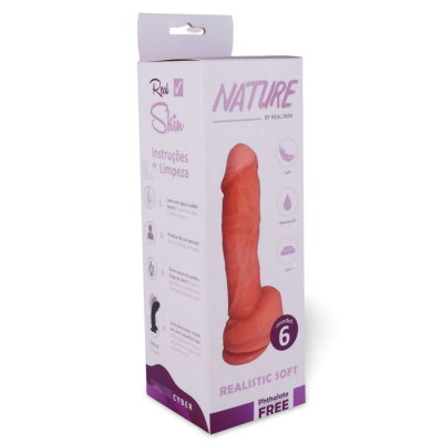 DILDO NATURE 6 Con testiculos 20x5,5