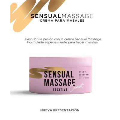 CREMA para masajes sensual COCONUT