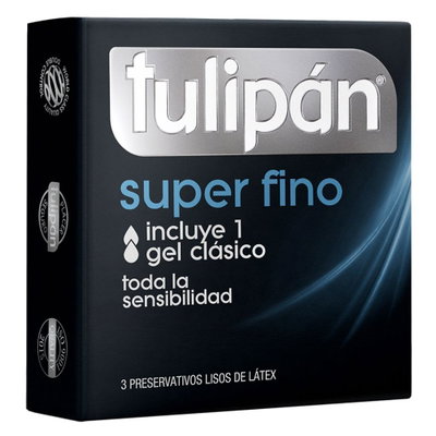 PRESERVATIVO TULIPAN SUPER FINO X3