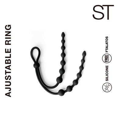 Anillo ajustable con varita anal 2 en 1 