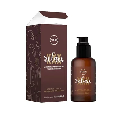 Gel relaxx aceite y lubricante SABOR CHOCOLATE Y NARANJA 60G MAXX