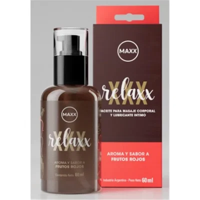 Gel relaxx FRUTOS ROJOS aceite y lubricante 60 gramos