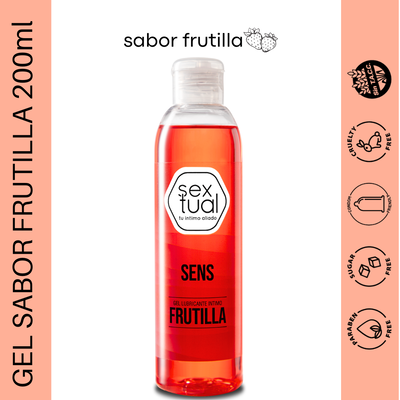 LUBRICANTE SABOR FRUTILLA 200ML