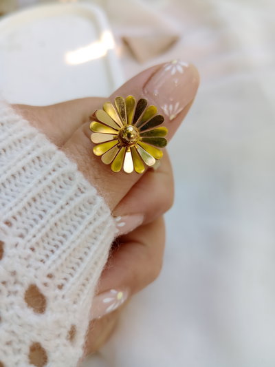 Anillo Flower. -AD