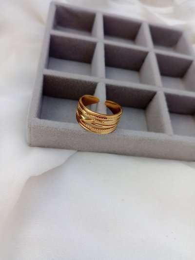 Anillo Sedona Acero dorado 