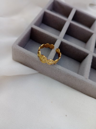 Anillo Mandala Dorado