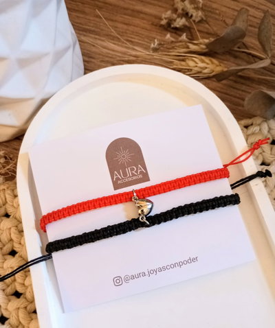 Pulseras para compartir |  Dije Corazón Imantado