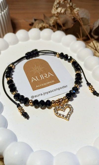 Pulsera Luz | Cristales Negros
