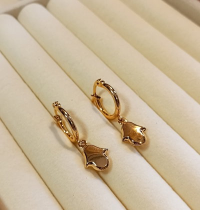 Aros Mano Hamsa | Acero Dorado 