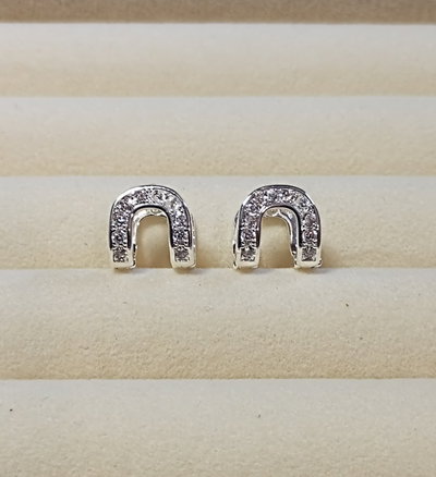 Aros | Acero Blanco y micropavé 