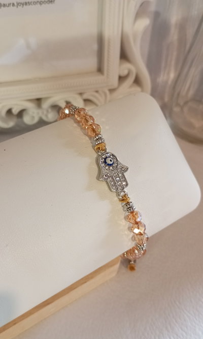 Pulsera Luz • Cristal Dorado 