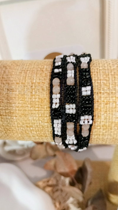 Pulsera tejida 3 vueltas 