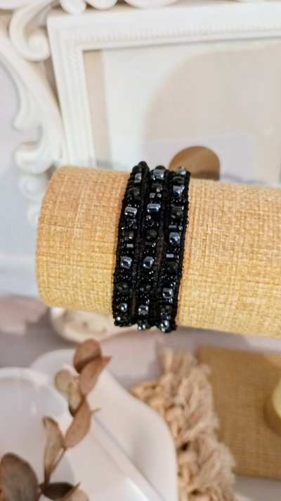 Pulsera tejida 3 vueltas 