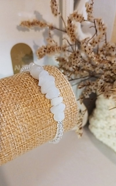 Pulsera Cuarzo Blanco 